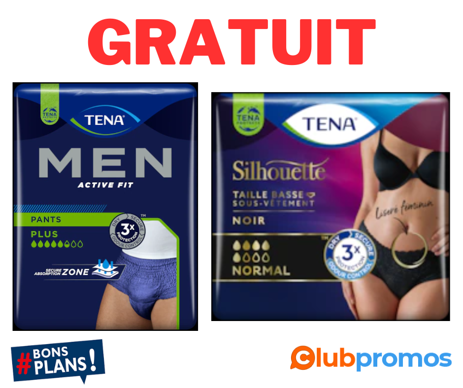 TENA homme et femmeSous-vêtement Absorbant GRATUITS.png