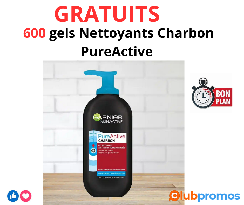 Test Garnier 600 gels nettoyants Charbon PureActive gratuits.png