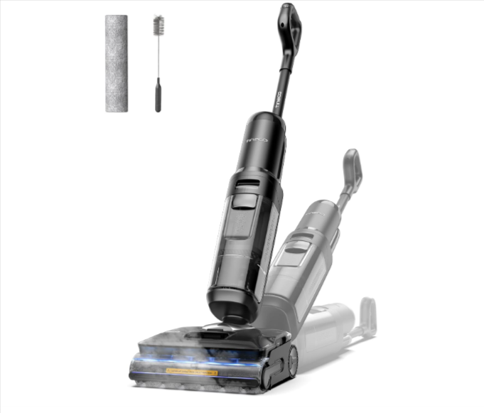 Tineco Floor One S7 Stretch Steam aspirateur laveur vapeur sans fil avec design Stretch auto-nettoyage et système anti-emmêlement à 469,99 € sur Amazon avec le code CLUBPROMOS au lieu de 649 €.