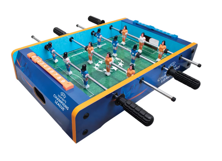 Mini baby-foot de table sous licence officielle UEFA Ligue des Champions Femmes, 50,8 cm, idéal pour les enfants et adultes, à prix réduit sur Amazon