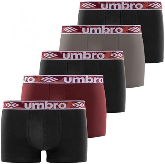 Boxers Umbro Homme – Lot de 5 – 100% coton, confort optimal, taille S à XXL, respirant et doux, à petit prix 12,90€ sur Amazon.