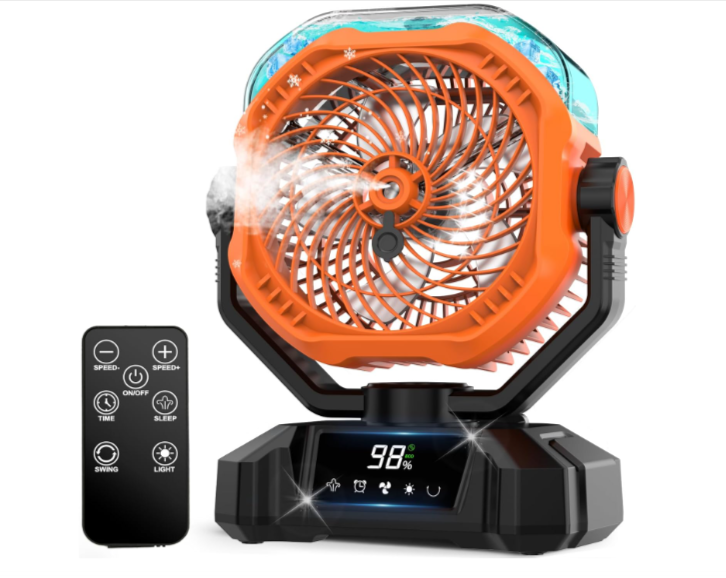Ventilateur Brumisateur Portable Multper 20000mAh LED Télécommande 5 Vitesses Réservoir 360ml ...png