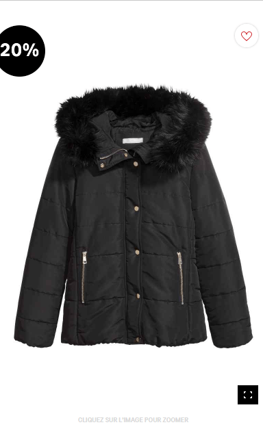 Veste matelassée   Noir   FEMME   H M FR(2).png