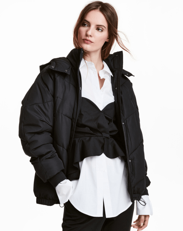 Veste matelassée   Noir   FEMME   H M FR(3).png