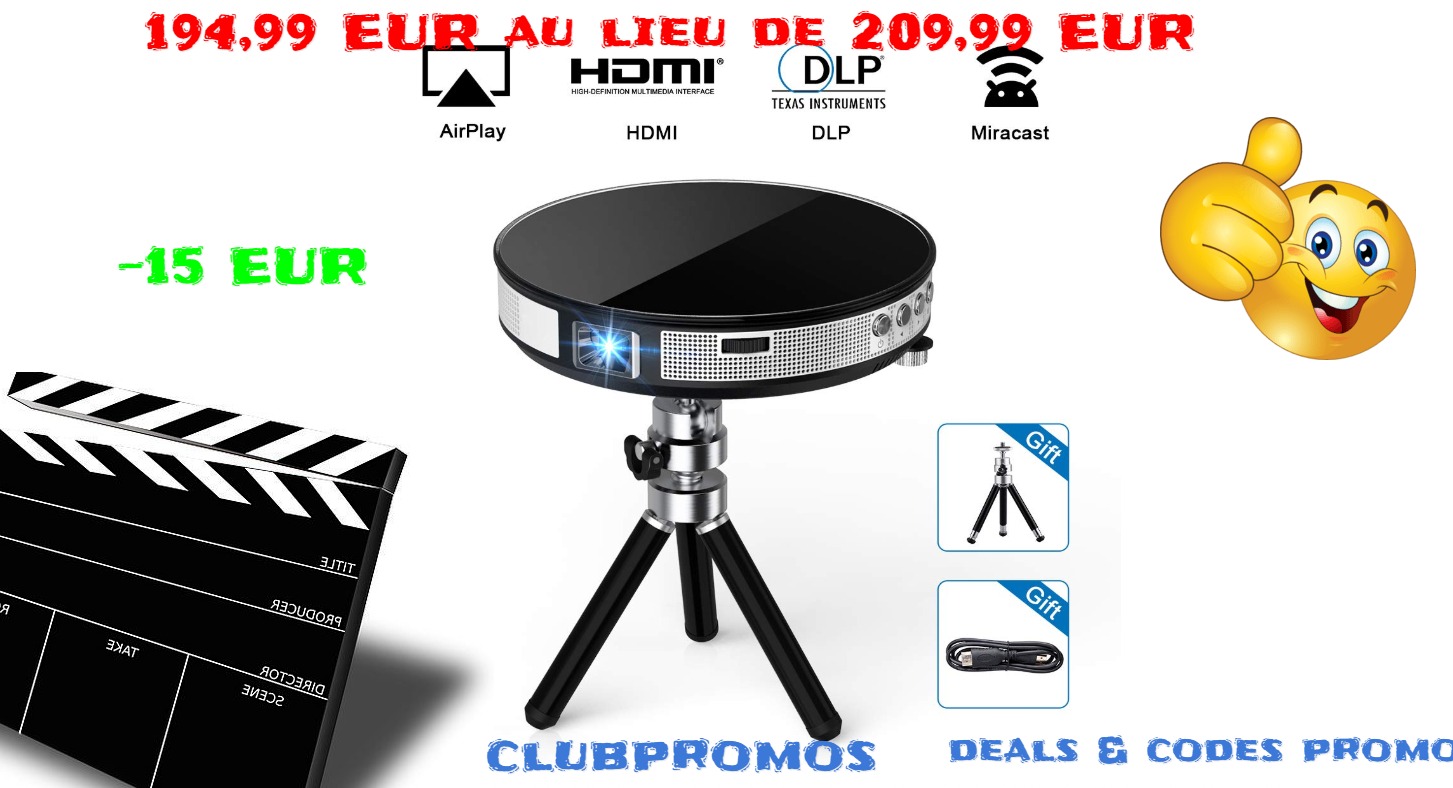 Vidéoprojecteur Full HD, Exquizon R6 pour deal amazon.jpg