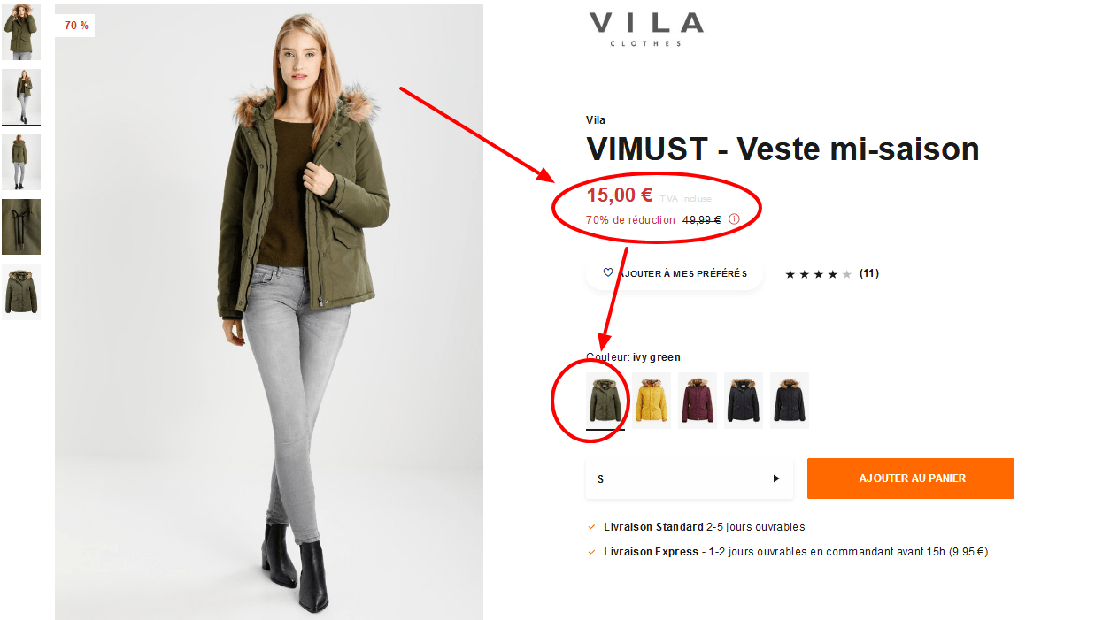 Vila VIMUST   Veste mi saison   ivy green   ZALANDO.FR(1).png