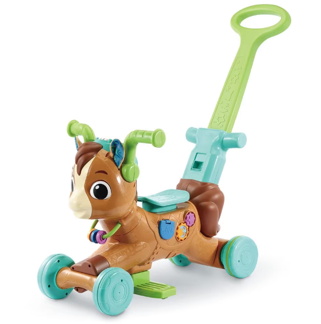 VTech Joey Trotti-Magique 5 en 1 – porteur et trotteur évolutif bébé avec sons, musiques et tableau interactif – bon plan Amazon à 29,99€