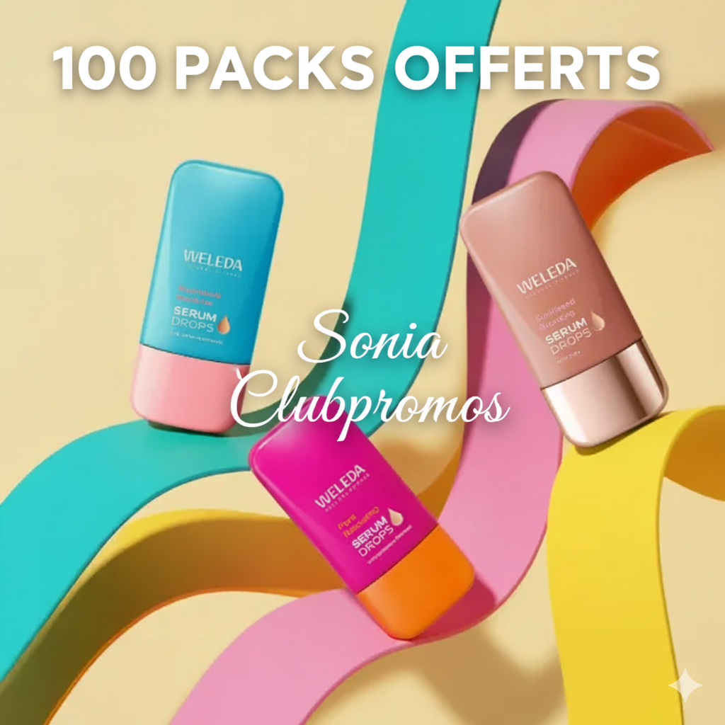Bon plan beauté gratuit – 100 packs de 2 Serum Drops Weleda à tester via Veepee. Sérum naturel hydratant et illuminateur offert pour campagne test Club Veepee.