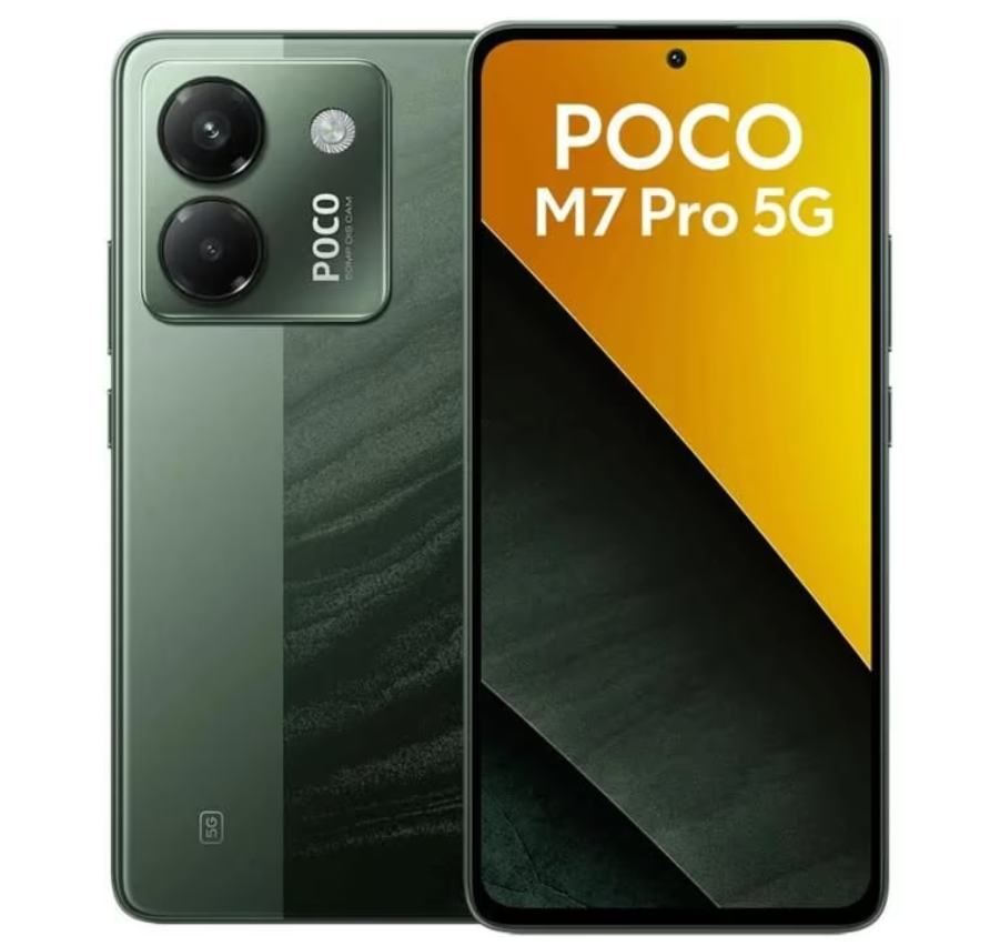 Xiaomi POCO M7 Pro 5G 8+256Go Vert – smartphone 5G avec écran AMOLED, caméra 50 MP, batterie 5000 mAh, coloris vert