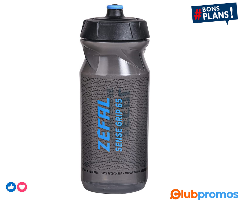 ZEFAL Sense Grip Bouteille Mixte Adulte, NoirBleu, 650 ML.png