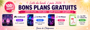 banniere-bons-plans-gratuits-lundi-1-juin-2026-linebound-dj-mixer-sav-pdf-viewer-clubpromos.png