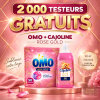 Bannière du test gratuit OMO Rose Gold et Cajoline Rose Gold pour 2 000 testeurs.png