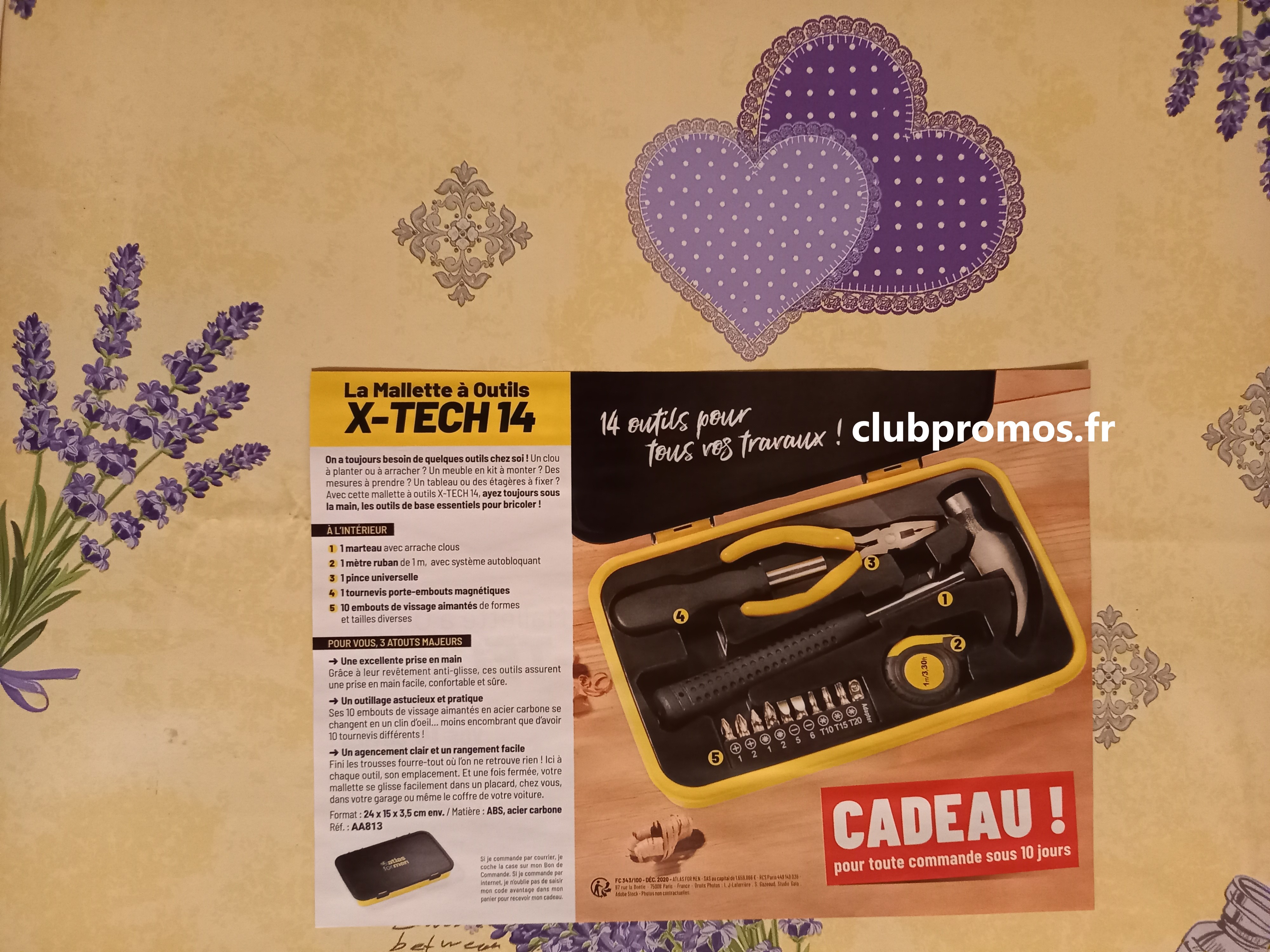 code promo - Atlas For Men la mallette à outils X-Tech 14 en cadeau