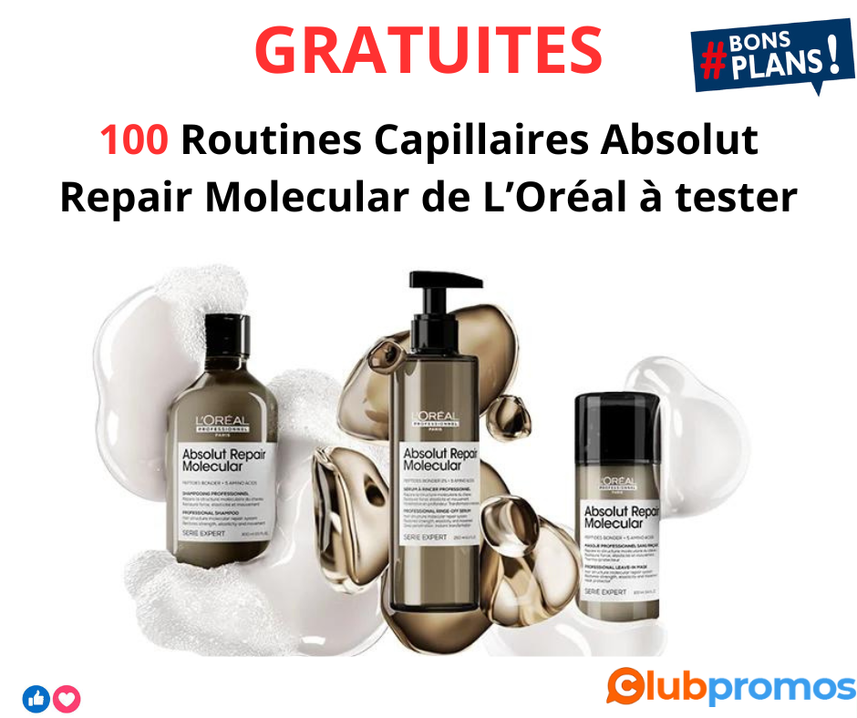 100 Routine Capillaire Absolut Repair Molecular de L’Oréal à tester.png