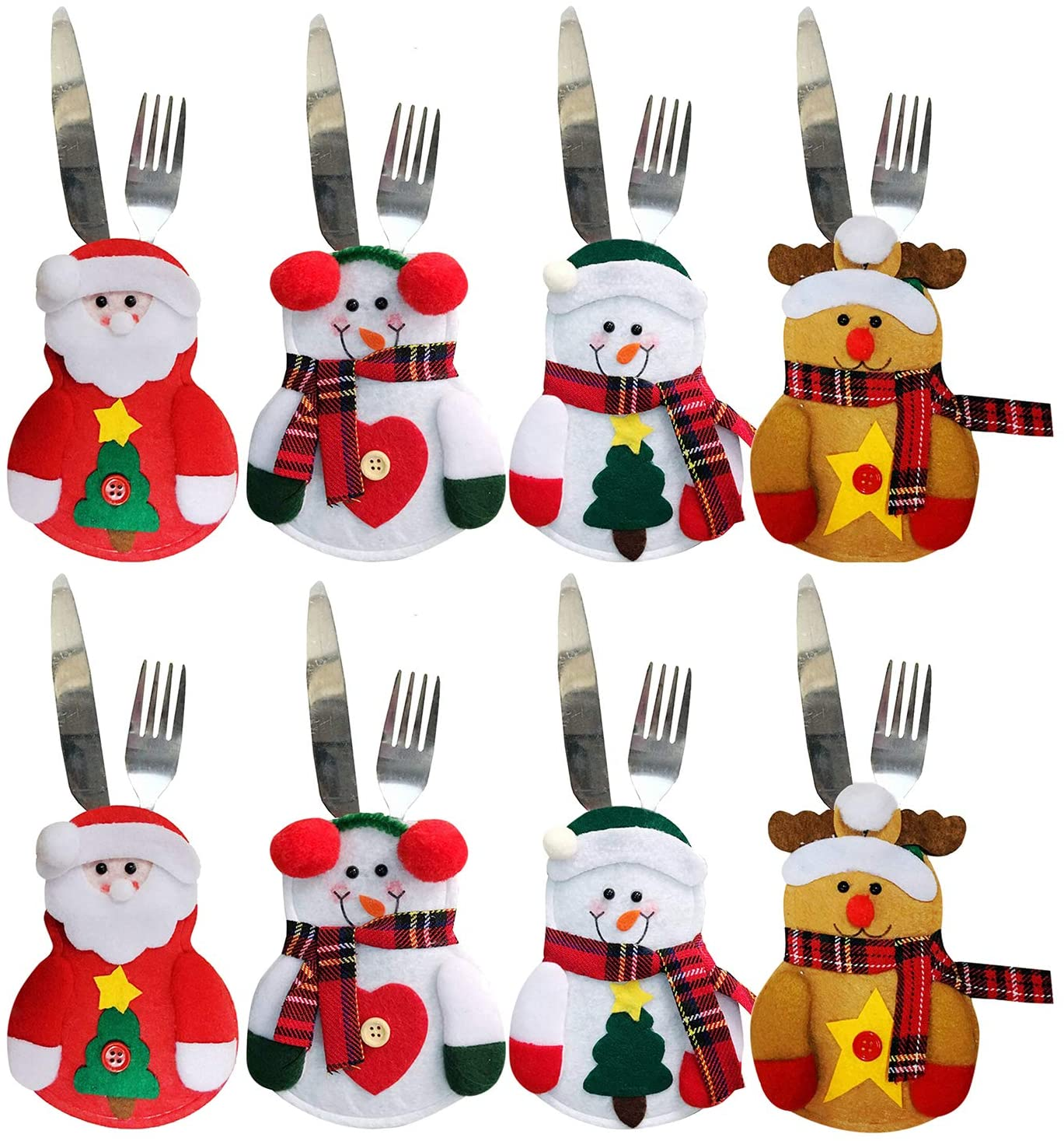 deal - Lot de 8 porte - couverts de noël 3,99 € & livraison GRATUITE