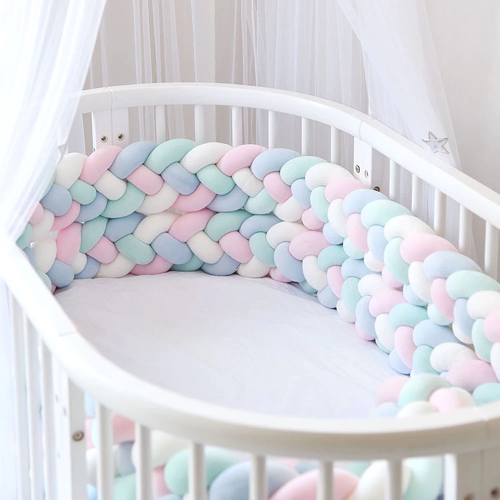 Deal Tour De Lit Bebe Tresse 2 Metres 28 Sur Aliexpress