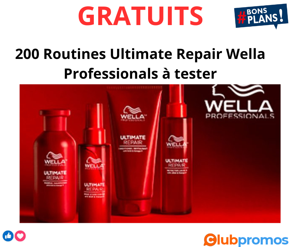 200 Routines Ultimate Repair de Wella Professionals à tester gratuitement.png