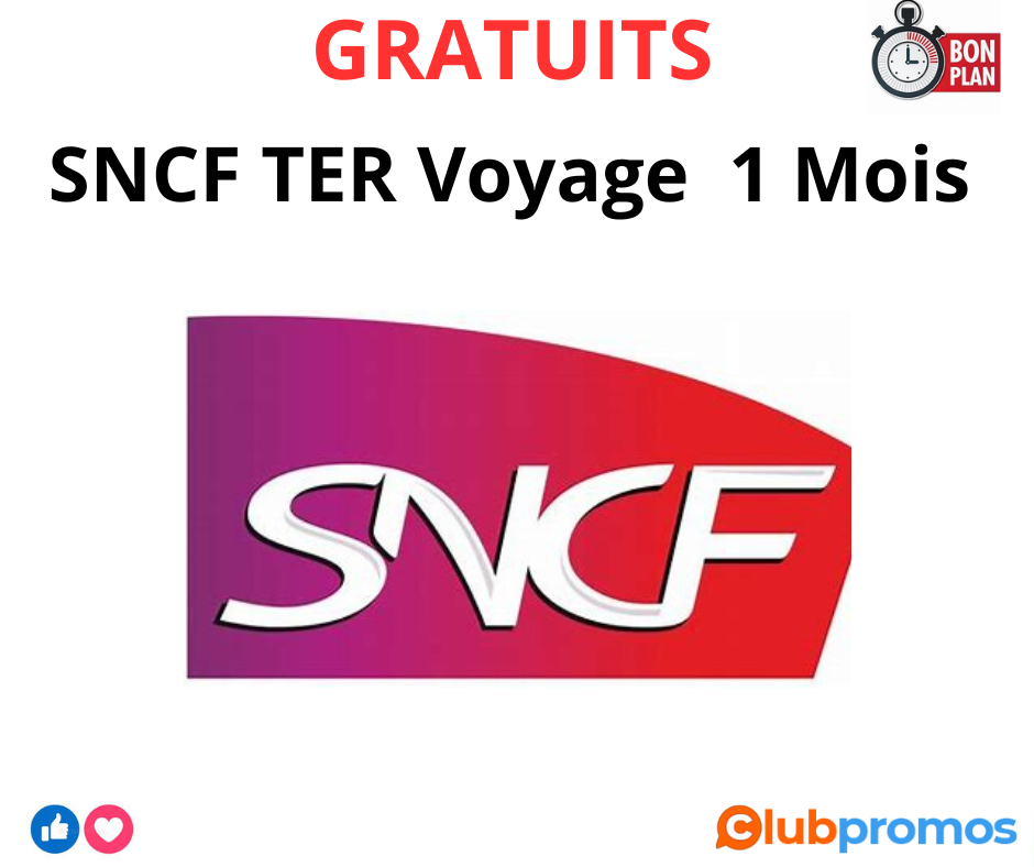Bon Plan SNCF Voyagez en TER à Volonté et Gratuitement pendant 1 Mois .png