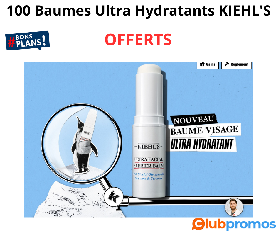 100 Baumes Ultra Hydratants KIEHL'S offerts.png