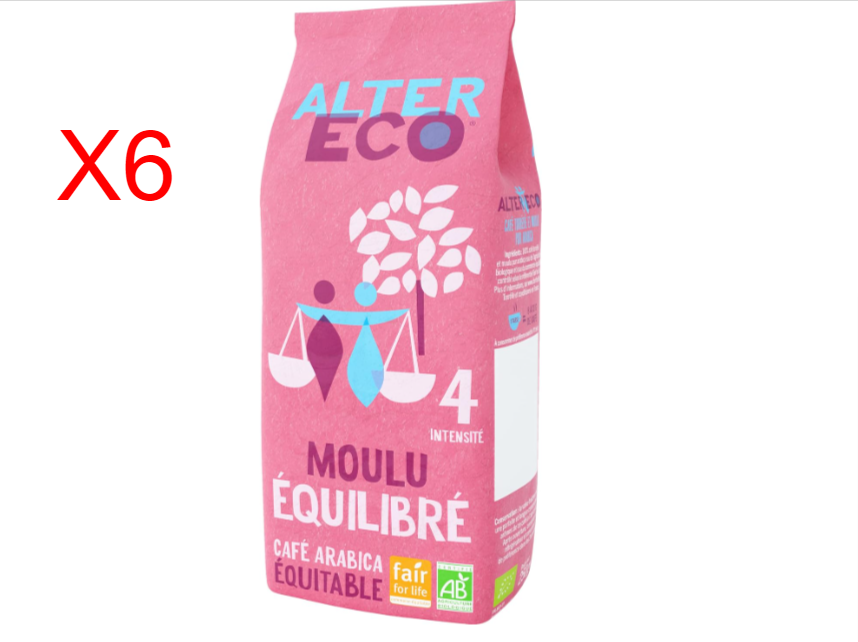 ALTER ECO - Café Moulu Équilibre - Café Arabica Bio - Commerce Equitable - Intensité 4 - Lot d...png