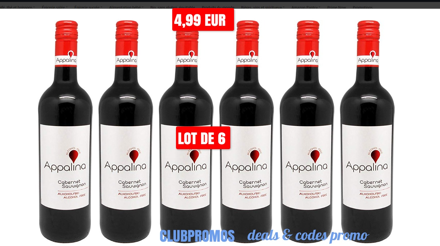 Appalina - Vin Rouge sans Alcool - Cabernet Sauvignon - 6 x 0 75 deal amz fr.jpg