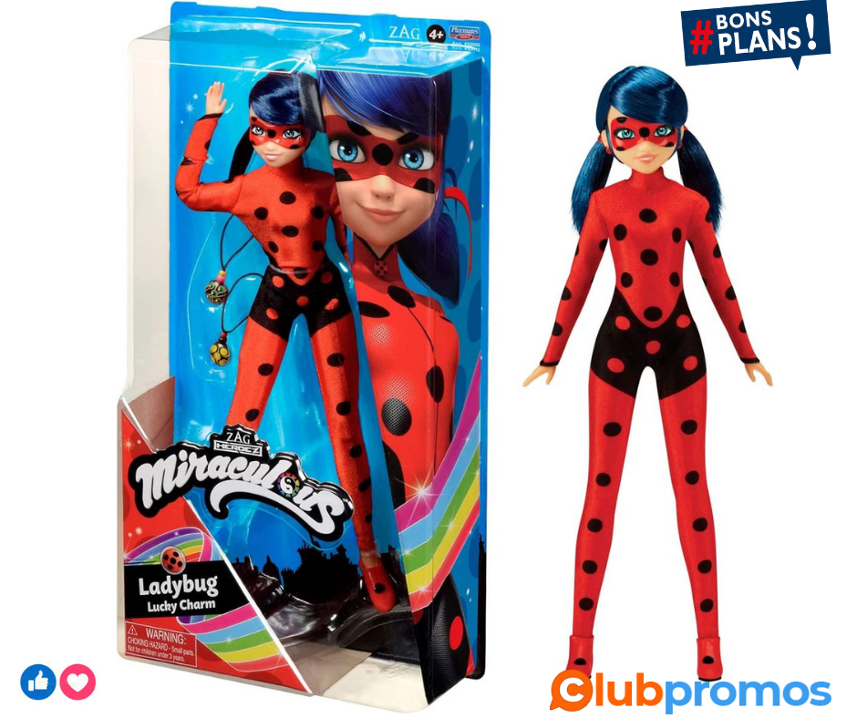 Bandai - Miraculous Ladybug - Poupée - Marinette - Ladybug Lucky Charm - Poupée mannequin arti...png