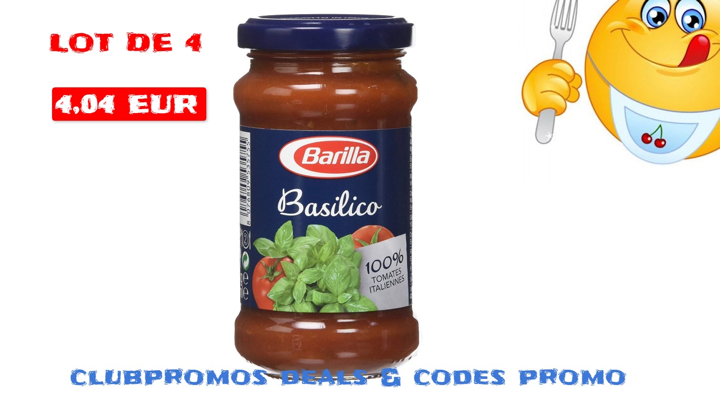 Barilla Sauce Tomate Cerise Basilico 200 g - Lot de 4  Amazon fr  Epicerie (1).jpg