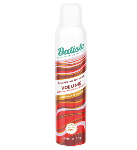 Shampooing sec et soin Batiste Volume enrichi en collagène densifiant, absorbe le sébum et redonne du volume sans rinçage, idéal pour cheveux plats – Bon plan Amazon