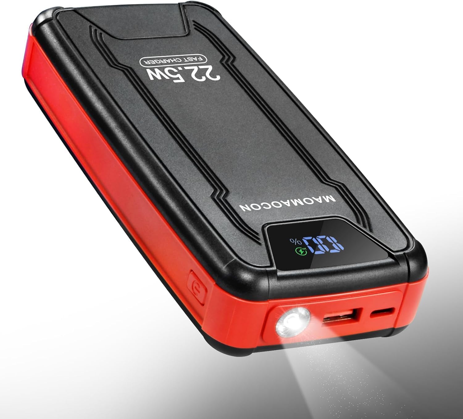 Batterie externe Maomaocon - 27 000 mAh  lampe de poche LED, 22,5 W PD 3.0 QC 4.0 Charge rapid...jpg