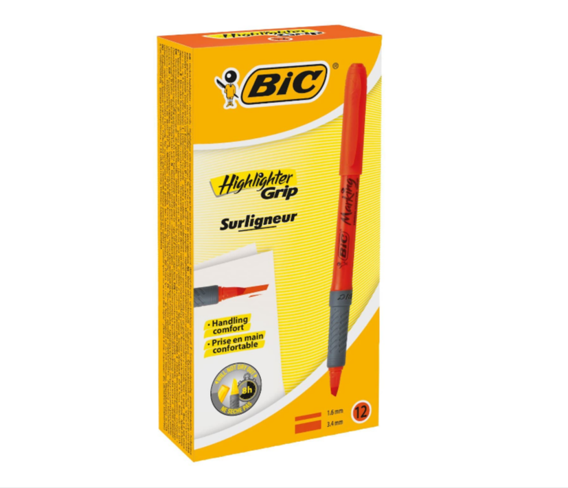 BIC-Highlighter-Grip-Surligneurs-Pointe-Biseautée-Orange-Boîte-de-12-Amazon-fr-Fournitures-de-...png