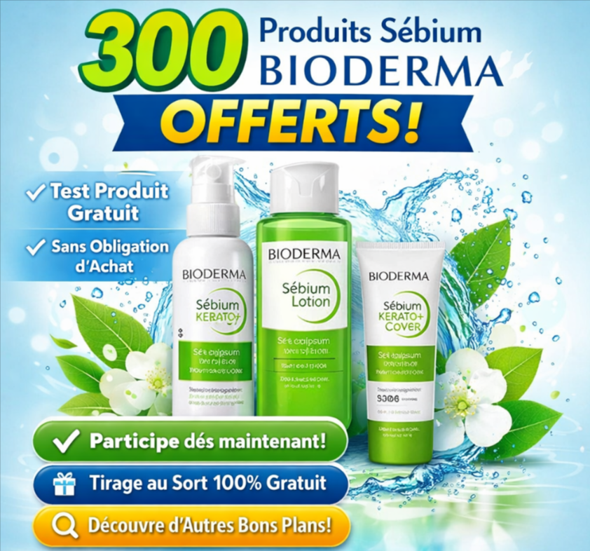 Test produit Bioderma Sébium – Sébium Body 150 ml, Sébium Lotion 200 ml et Sébium Kerato+ Cover 30 ml offerts – jeu concours gratuit sans obligation d’achat