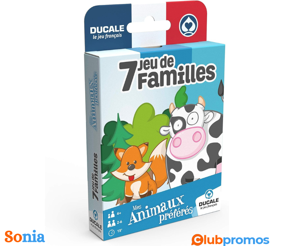 Bon plan amazon 7 Familles Mes Animaux préférés - Jeu de cartes enfant - Ducale, le jeu français.png