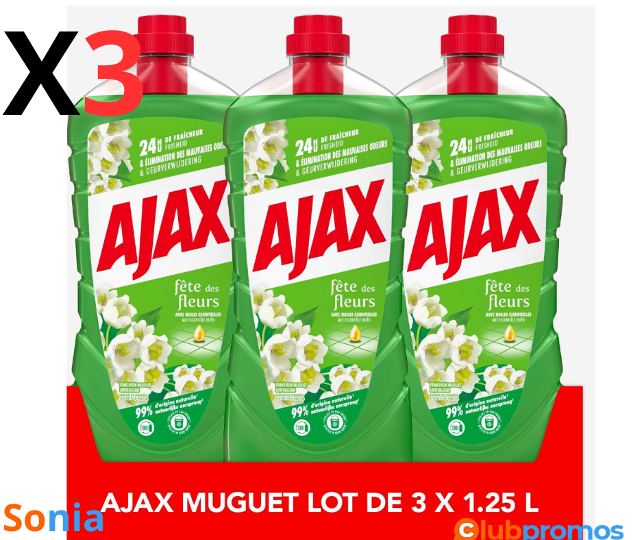 bon plan amazon AJAX - Nettoyant Ménager Sols et Multi Surfaces Ajax Fête des Fleurs Muguet - ...png