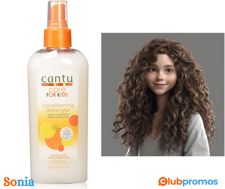 Bon plan Amazon Cantu Care For Kids Après-shampooing démêlant Pompe 177 ml.png
