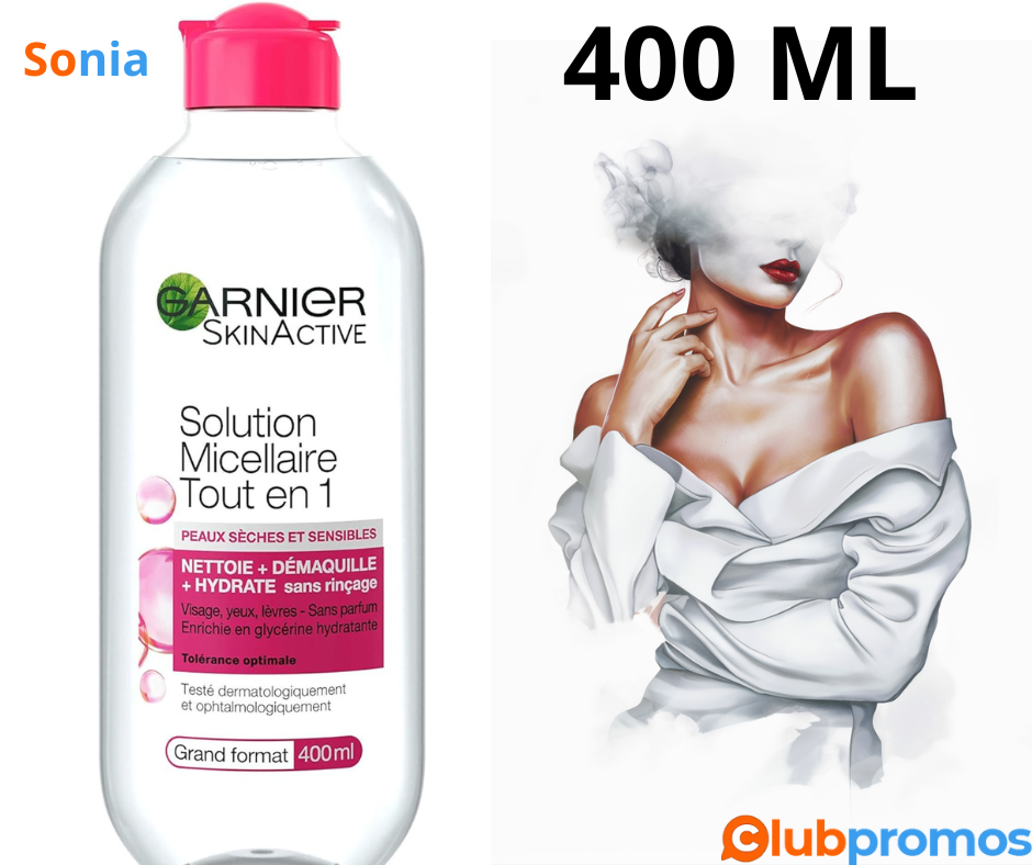 Bon plan Amazon Garnier - SkinActive - Solution Micellaire 400 Ml .png