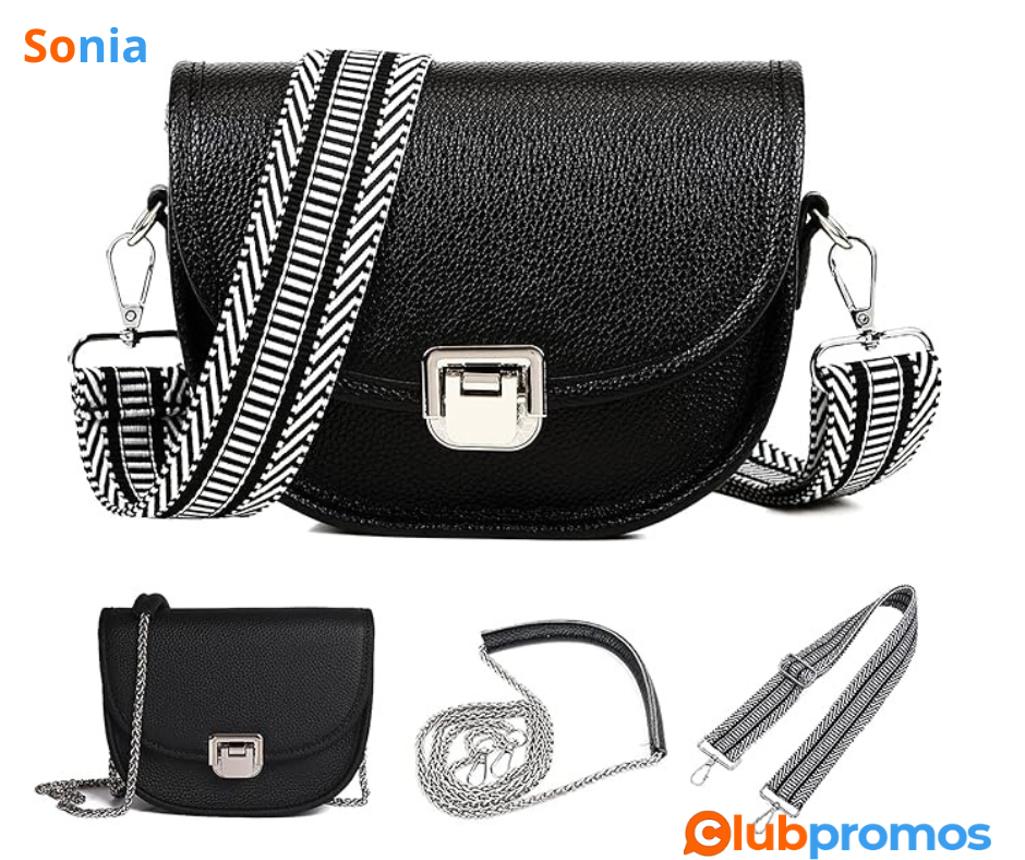 Bon Plan Amazon KUNKUN Sac Femme Bandoulière Petit Sac A Main Femmes Bandoulieres Gris Sac Ban...png