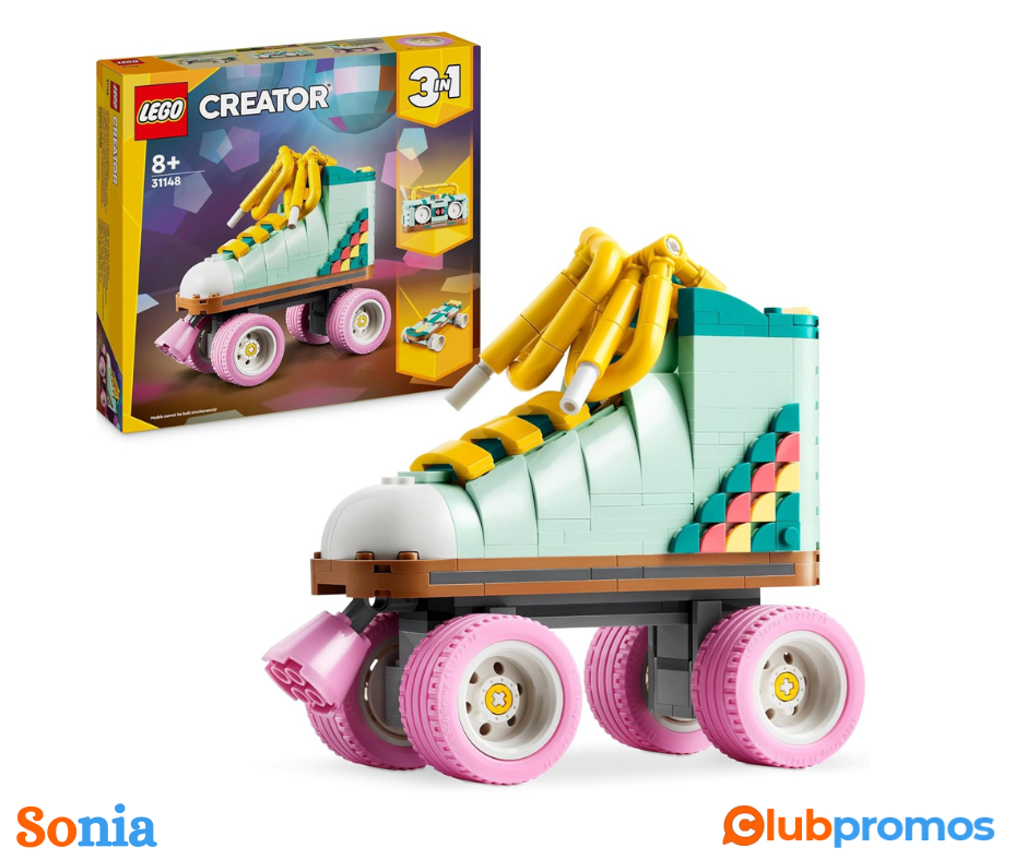Bon plan Amazon LEGO Creator Les Patins à Roulettes Rétro .png