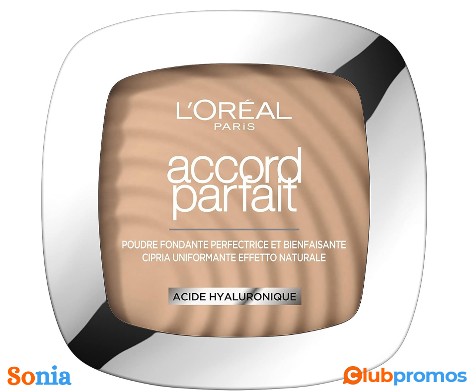 Bon plan Amazon L'Oréal Paris - Poudre Fondante Perfectrice - Enrichie en Pigments Minéraux & ...png