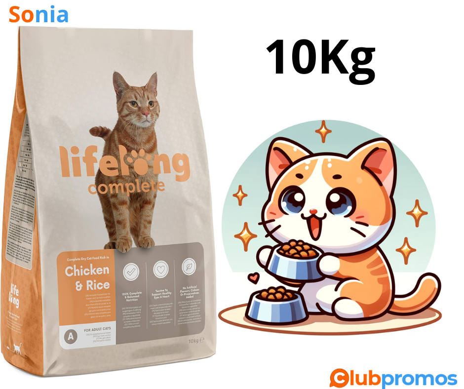 Bon Plan Amazon Marque Amazon - Lifelong Complete Croquettes complètes pour chats adultes, Pou...png