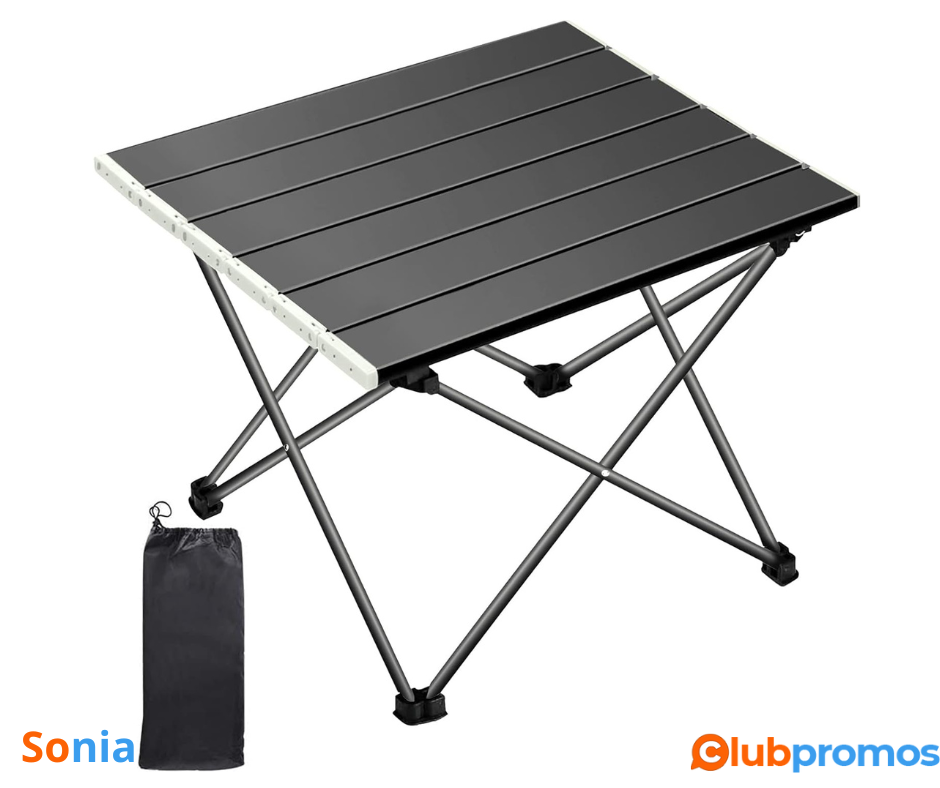 Bon plan amazon MUOIVG Table de Camping Pliante, Table Alliage d'aluminium Ultra-légère Portab...png