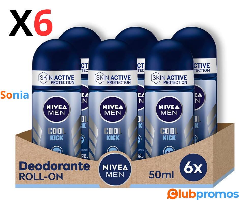 Bon plan amazon NIVEA Men Cool Kick Roll-on Déodorant Anti-Transpirant Lot de 6 x 150 ml Déodo...png