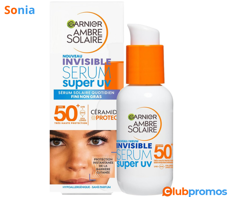 Bon plan Amazon Passez la souris sur l'image pour zoomer Garnier Ambre Solaire Super UV - Séru...png