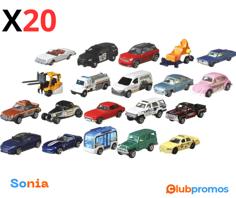 Bon plan amazonMatchbox Lot de 20 véhicules échelle 164, Un Poster Inclus.png