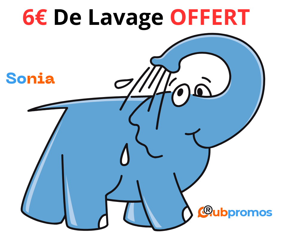 Bon plan gratuit Éléphant Bleu 6€ de lavage offert.png