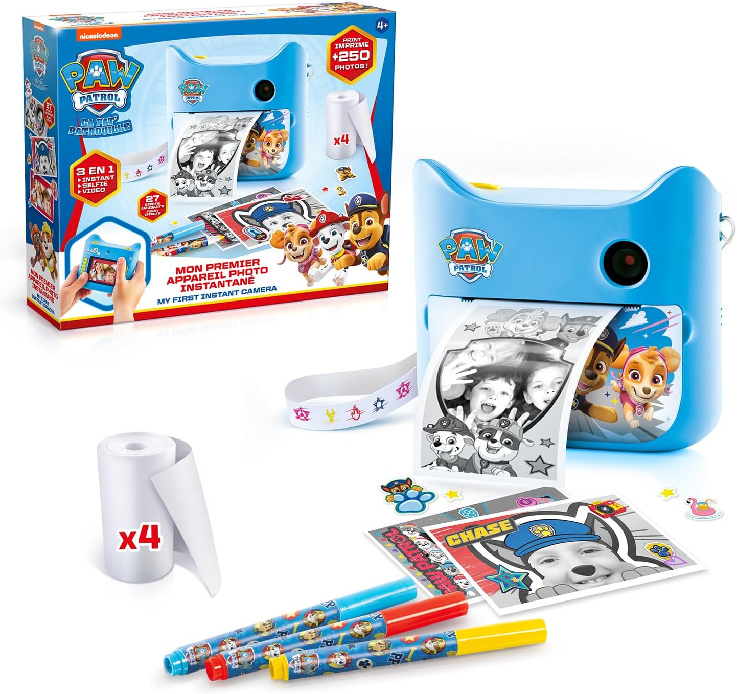 deal - Canal Toys- Photo Creator - PAT'PATROUILLE-Appareil Photo à  Impression instantanée-avec 4 Rouleaux de Papier et 4 feutres-sans Encre  -PPC 037 , 69,90€