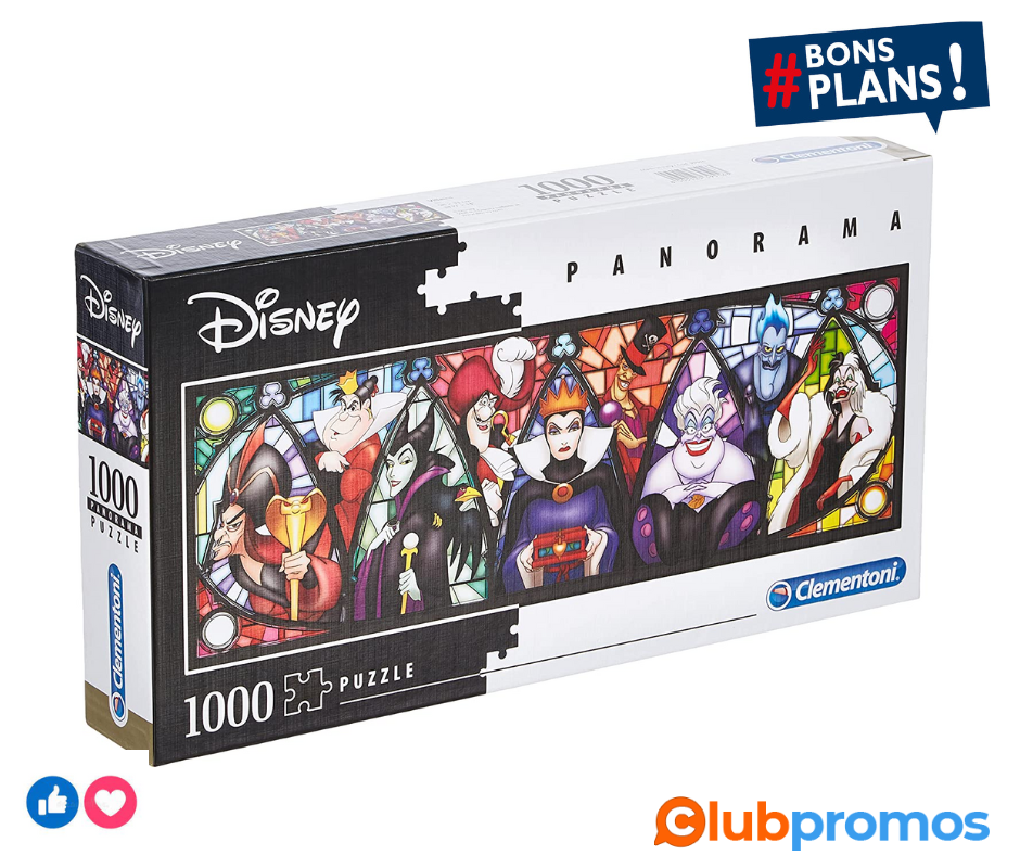 Clementoni Vilains, 39516, puzzle 1000 pièces.png