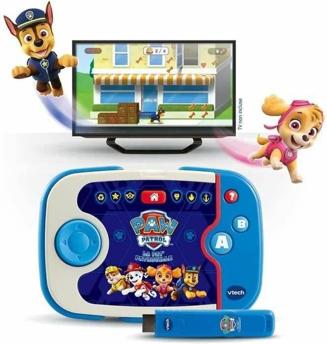  Console VTech Pat’ Patrouille ABC Smile TV - Ma Première Console TV Éducative