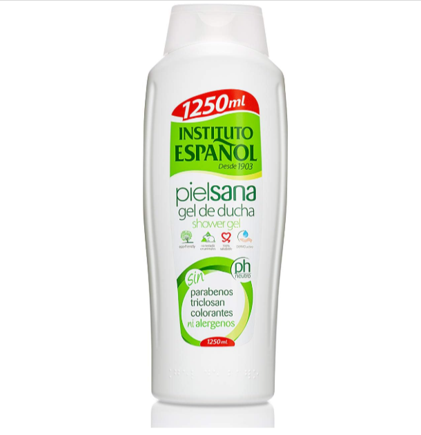 Gel douche naturel sans paraben Instituto Español – Peau saine 1250 ml – pour toute la famille, à petit prix sur Amazon