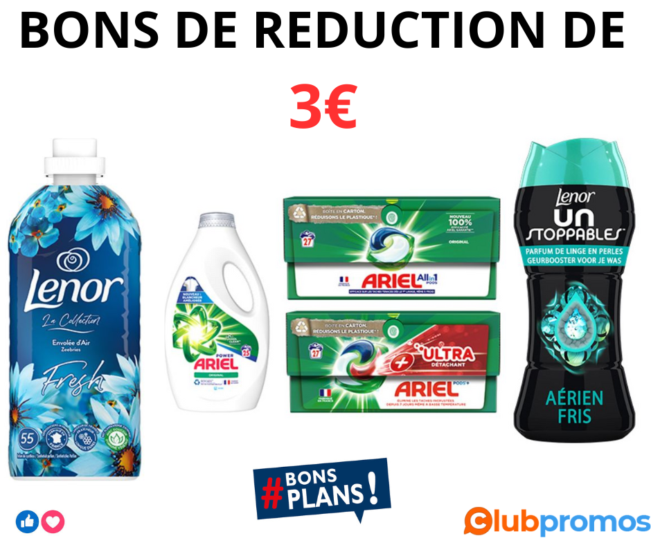gratuit Bons Plans Soin du Linge Imprimez vos Réductions jusqu