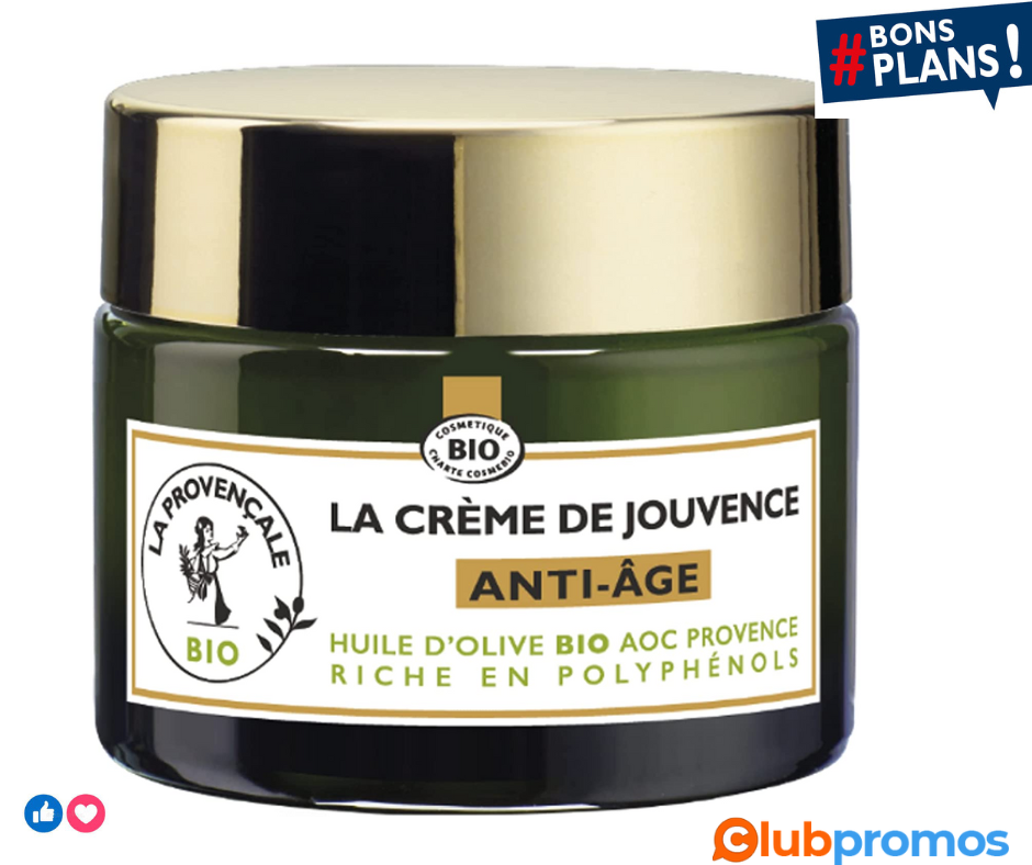 La Provençale Bio – La Crème de Jouvence Anti-Âge – Soin Visage Certifié Bio – Huile d’Olive B...png